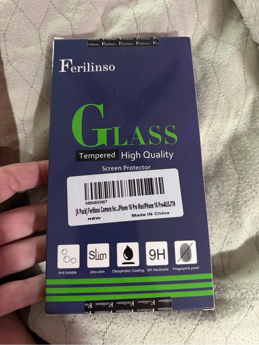 Tempered Glass Screen Protector - High Quality Iphone 16 pro max